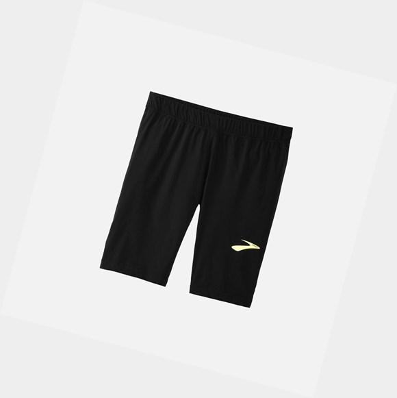 Men's Brooks Elite 9" Tight Bottoms Elite Black / Path Logo | 5689VLTWX