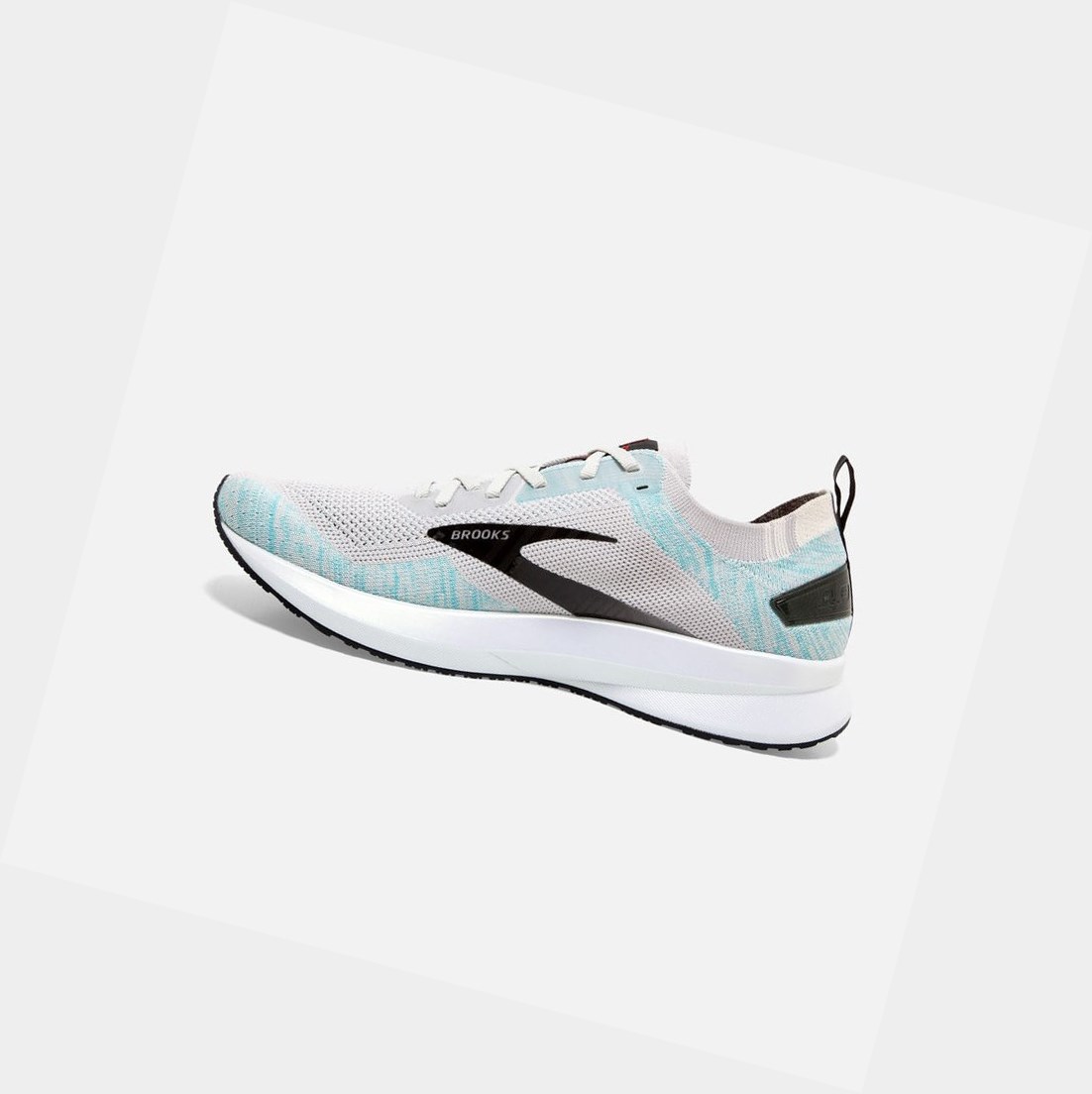 Men's Brooks Levitate 4 Road Running Shoes Grey / Black / Capri | 8195MRBCK