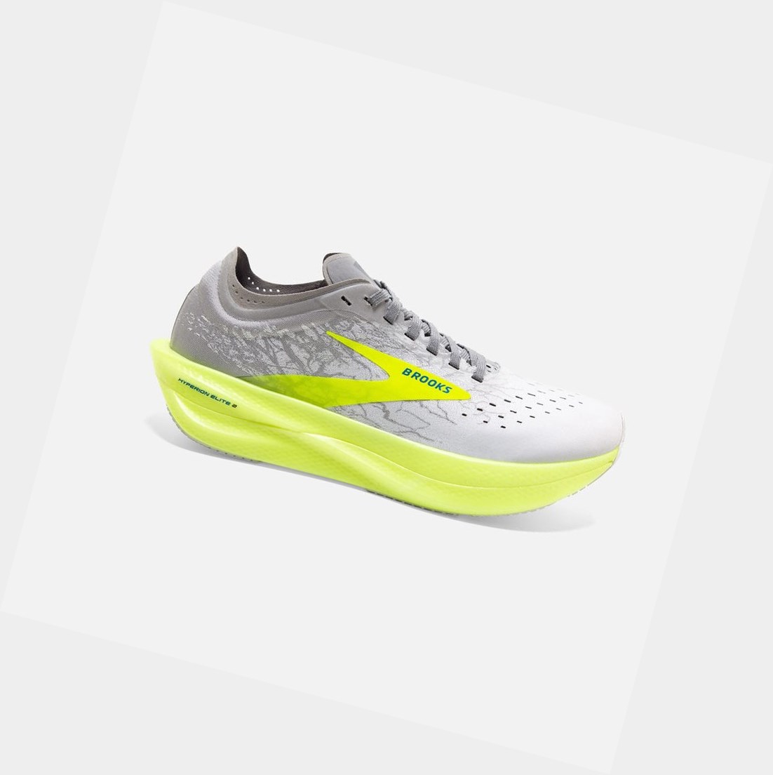 Women\'s Brooks Hyperion Elite 2 Trainers White / Silver / Nightlife | 0164KNMXR
