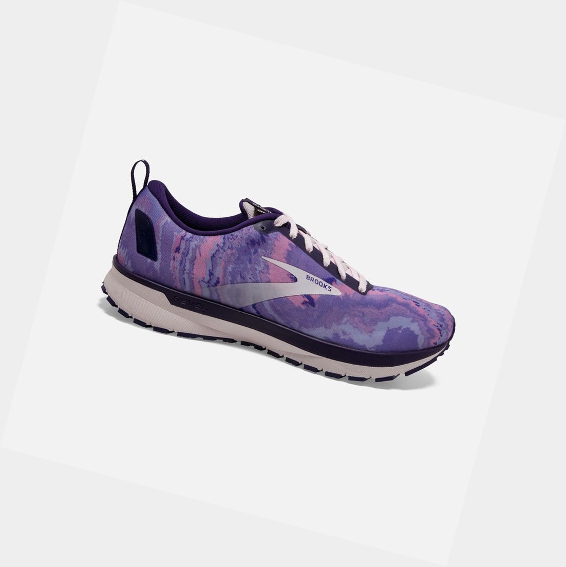 Women\'s Brooks Revel 4 Road Running Shoes Orchid / Purple / Black | 9241CLRDQ